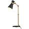 Soriano by Z-Lite Matte Black + Heritage Brass 1 Light Table Lamp