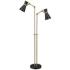 Soriano Heritage Brass 2-Light Floor Lamp