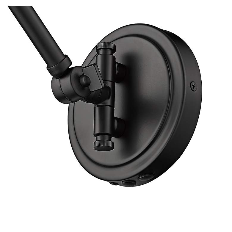 Image 7 Soriano Matte Black Articulating Arm Wall Lamp more views