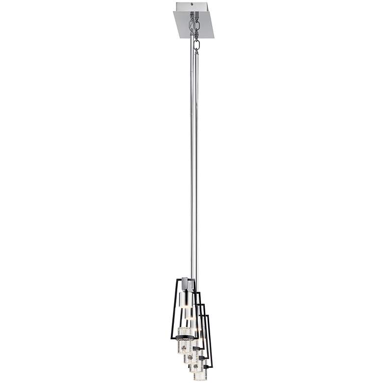 Image 3 Sorno 32 inchW Polished Nickel LED Kitchen Island Light Pendant more views