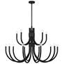 Thumbnail2 of Sorrento 15-Light Chandelier in Matte Black more views