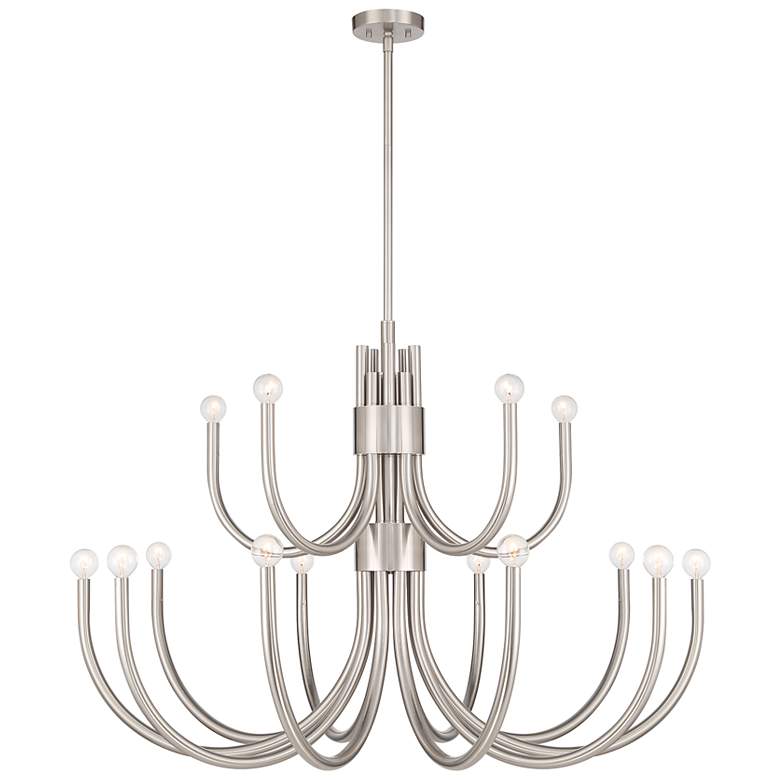 Image 1 Sorrento 15-Light Chandelier in Satin Nickel