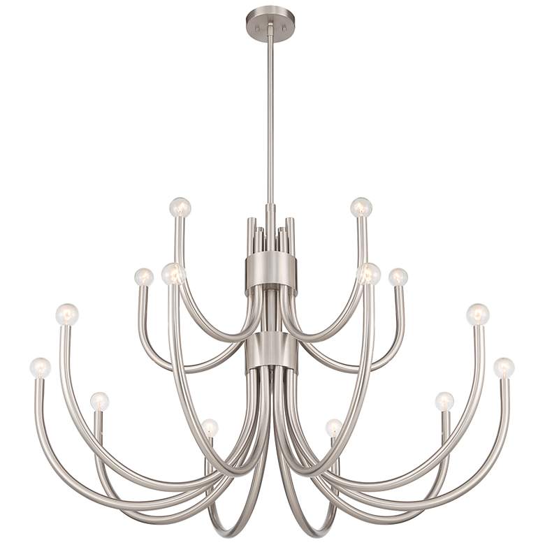 Image 3 Sorrento 15-Light Chandelier in Satin Nickel more views