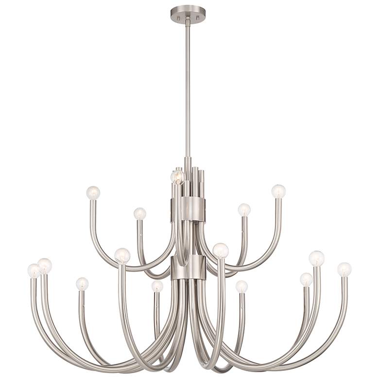 Image 5 Sorrento 15-Light Chandelier in Satin Nickel more views