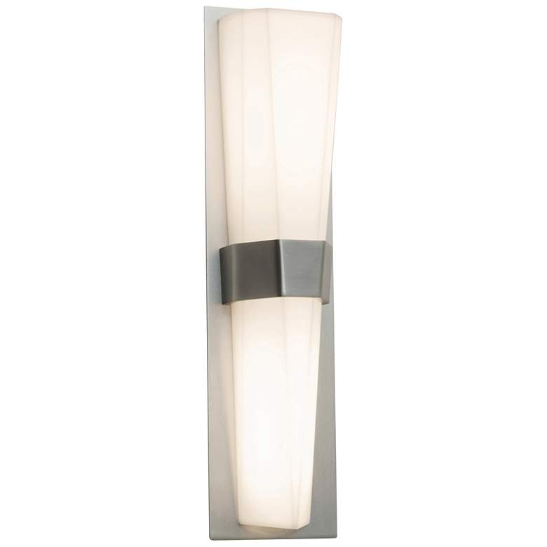 Image 1 Sorrento 18 1/2" High Satin Nickel LED Wall Sconce