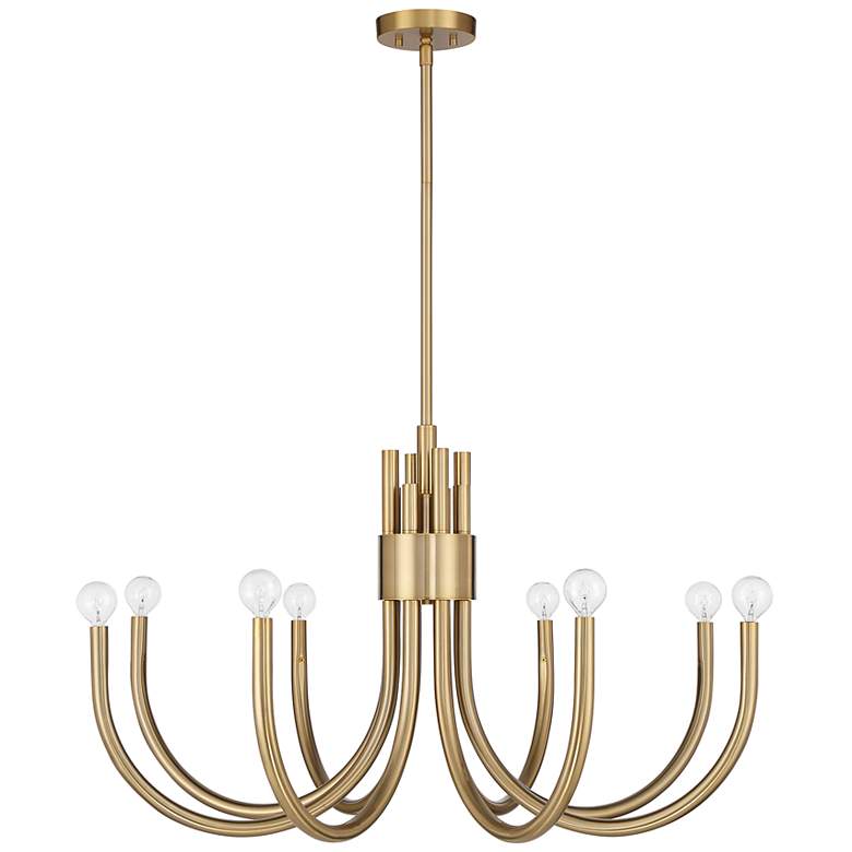 Image 2 Sorrento 8-Light Chandelier in Noble Brass more views
