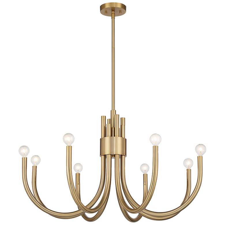 Image 3 Sorrento 8-Light Chandelier in Noble Brass more views