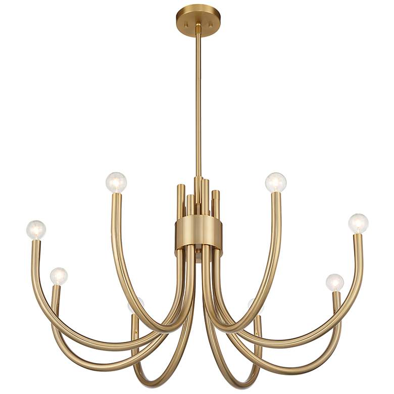 Image 4 Sorrento 8-Light Chandelier in Noble Brass more views