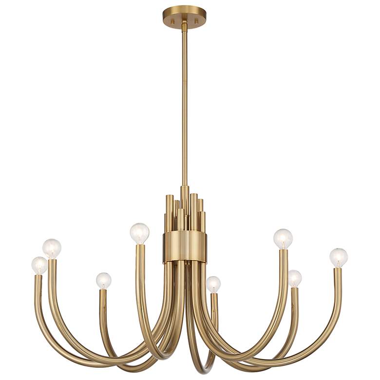 Image 5 Sorrento 8-Light Chandelier in Noble Brass more views