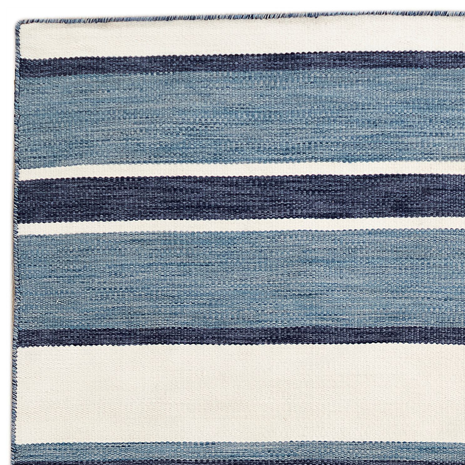 Thumbnail2 of Sorrento Boat Stripe 631733 3'6"x 5'6" Navy Outdoor Area  more views