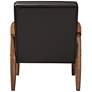 5_Sorrento Dark Brown Faux Leather Tufted Lounge Chair more views