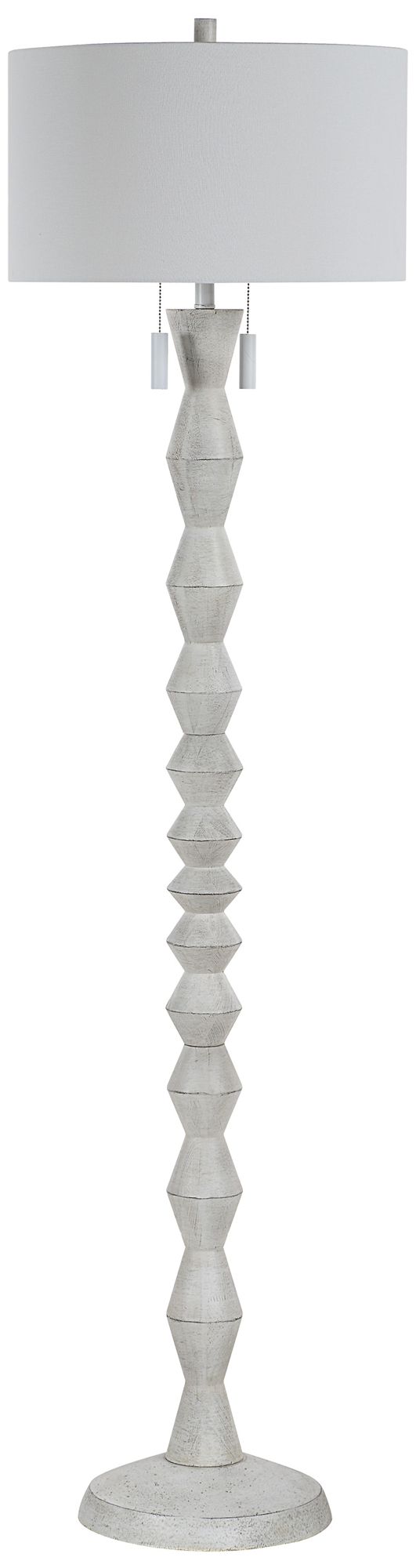 Image 6 Sorriso 75.0" Height Floor Lamps, White Wood Texture more views