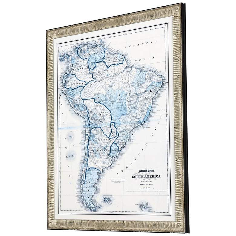 Image 3 South America 33 inch High Rectangular Giclee Framed Wall Art more views