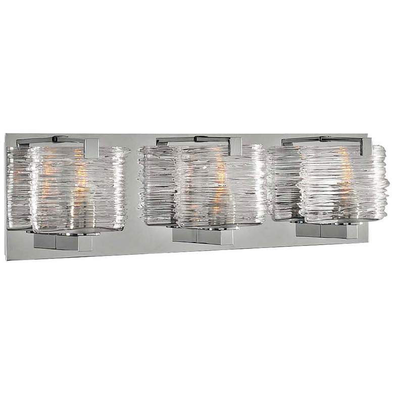 Image 1 South Bay 19 inch Wide Chrome 3-Light Bath Light