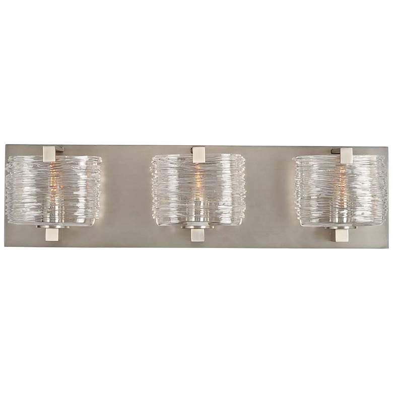Image 1 South Bay 19" Wide Satin Nickel 3-Light Bath Light