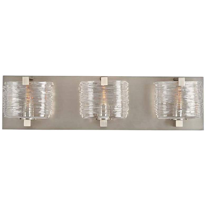 Image 1 South Bay 19 inch Wide Satin Nickel 3-Light Bath Light