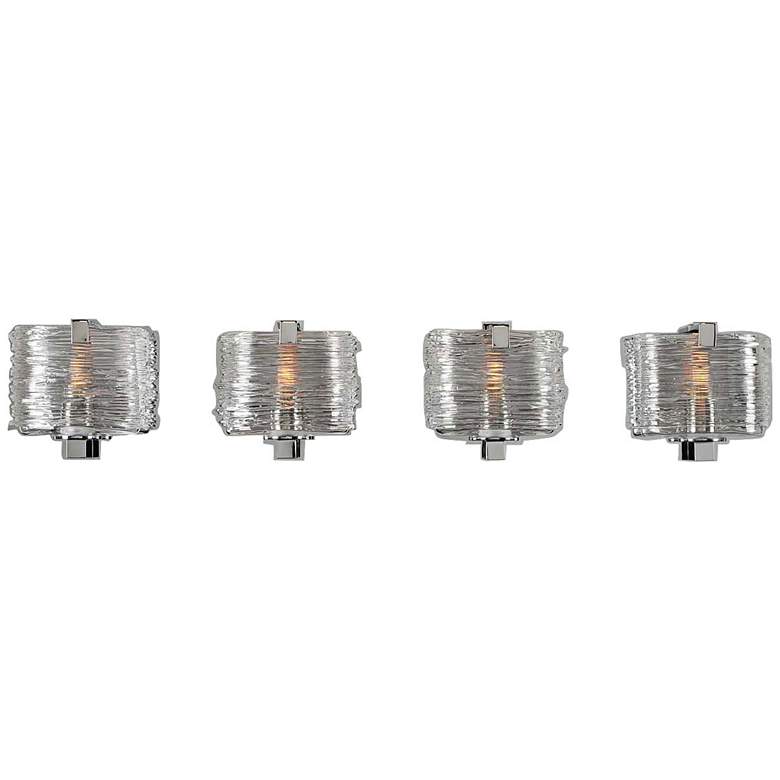 Image 1 South Bay 26" Wide Chrome 4-Light Bath Light