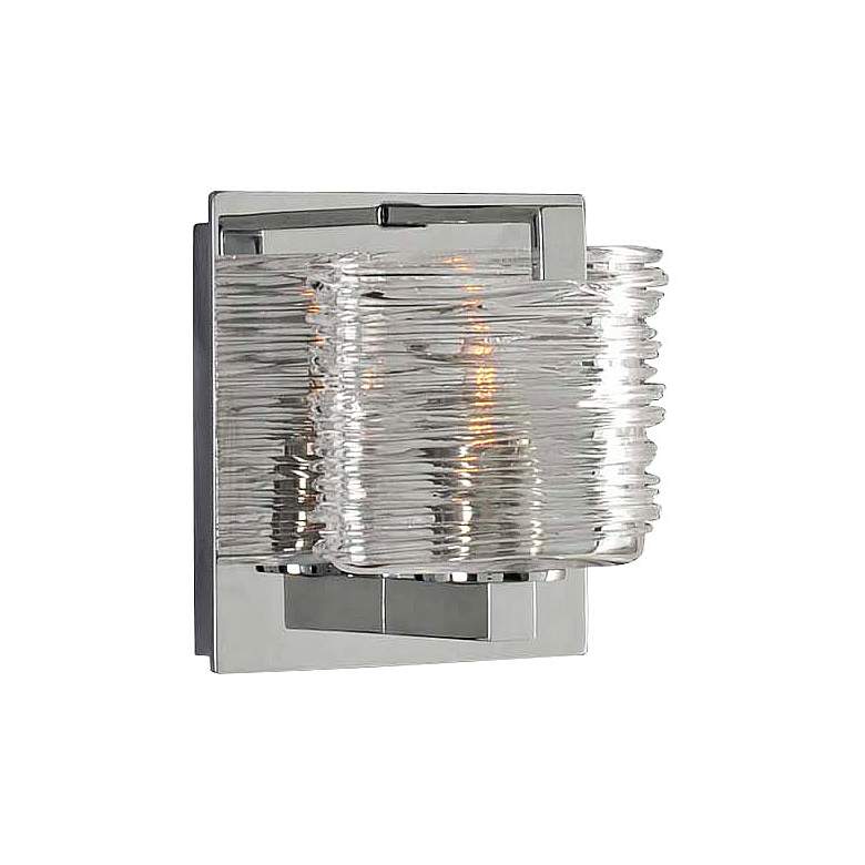 Image 1 South Bay 5" Wide Chrome 1-Light Wall Sconce