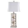 2_South Cove Weathered Cream Starfish Table Lamp
