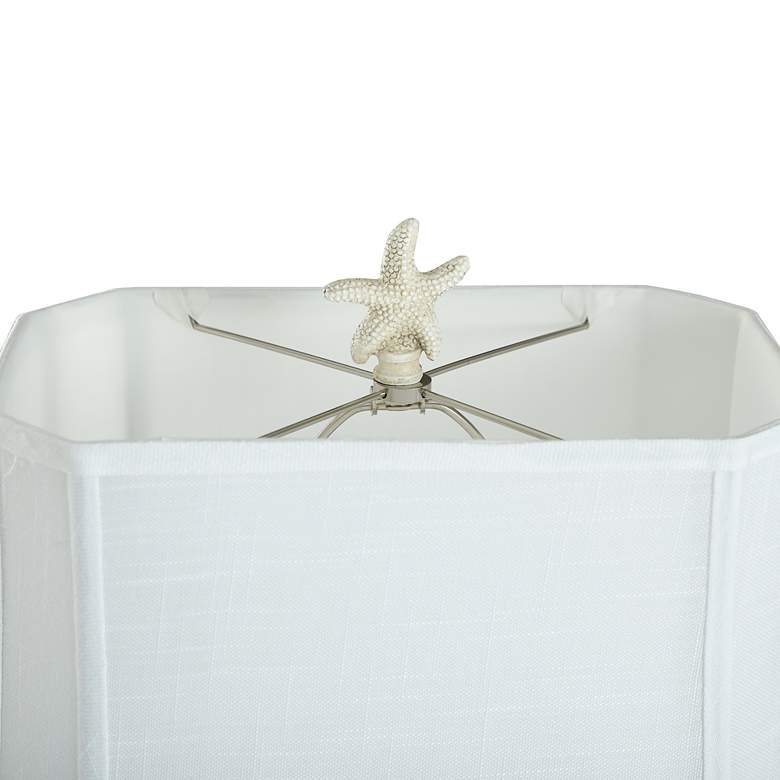 Image 3 South Cove Weathered Cream Starfish Table Lamp more views