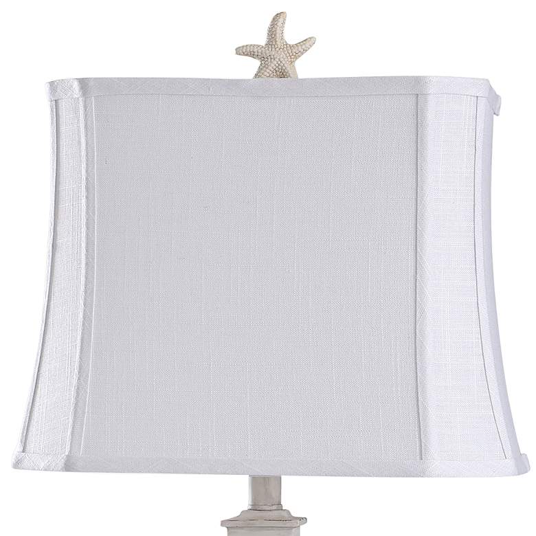 Image 4 South Cove Weathered Cream Starfish Table Lamp more views