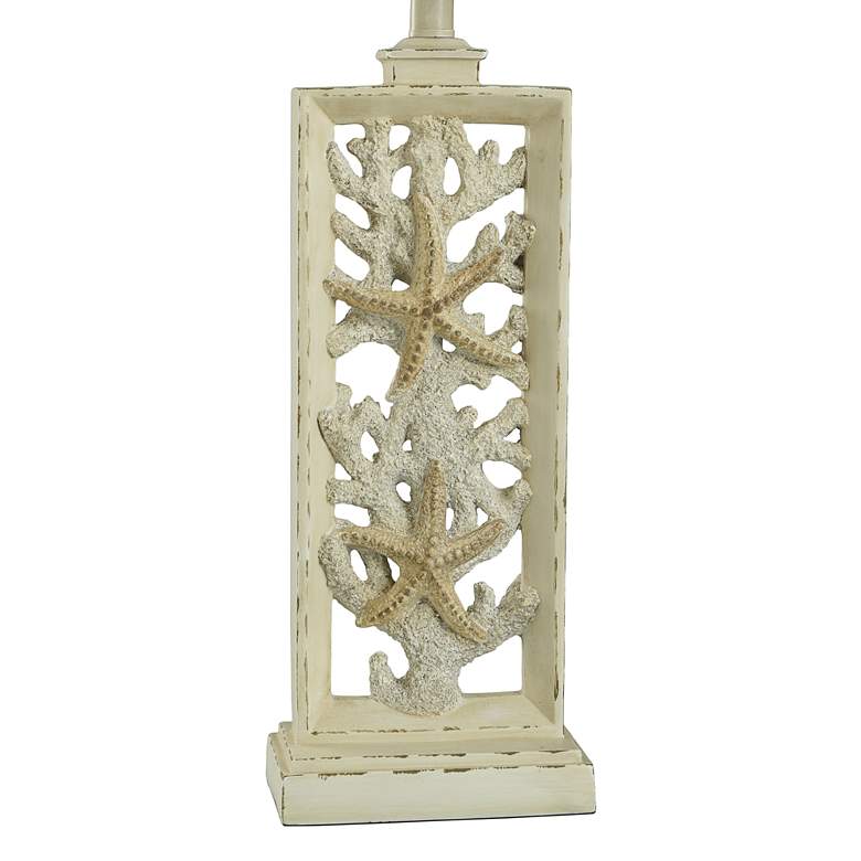 Image 5 South Cove Weathered Cream Starfish Table Lamp more views