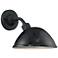South Street; 1 Light; Small Outdoor Wall Sconce ; Gloss Black Finish