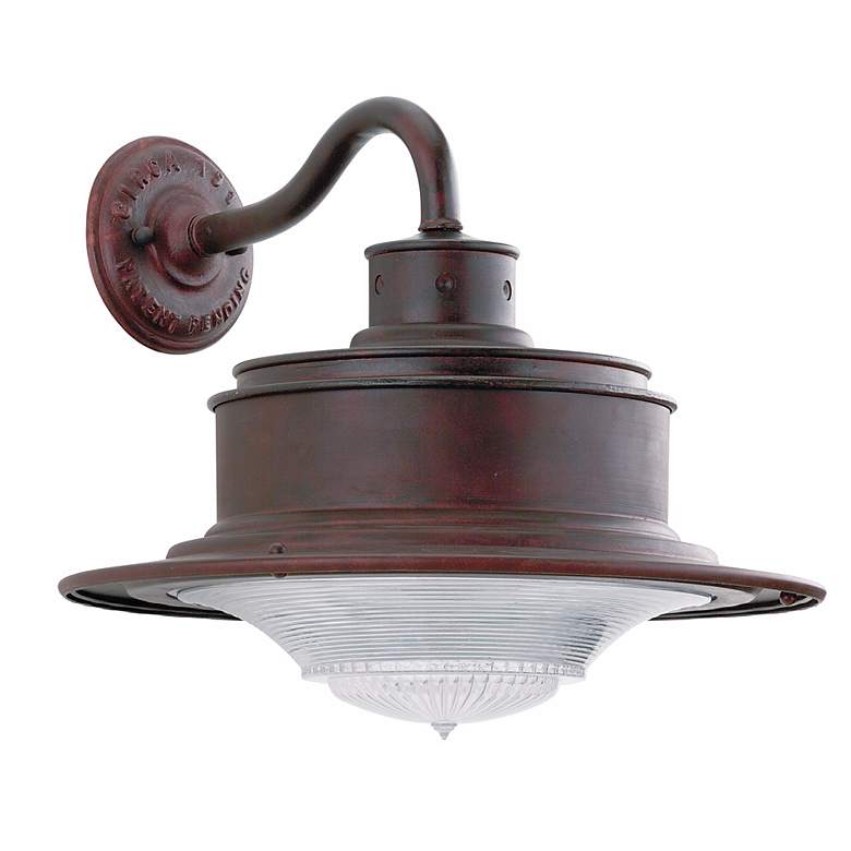 Image 1 South Street 12 inch High Outdoor Old Rust Wall Light
