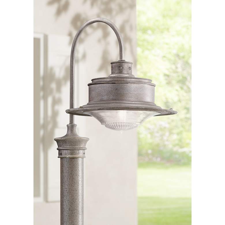 Image 1 South Street 17 inch High Outdoor Galvanized Post Light