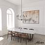 Thumbnail3 of Southcrest Matte Black 6 Light Chandelier Ceiling Light Fixture more views