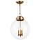 Southern Living Globe Pendant (Natural Brass) 24 Height