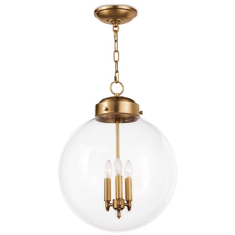 Image 1 Southern Living Globe Pendant (Natural Brass) 24 Height