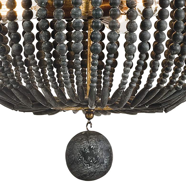 Image 2 Southern Living Southern Living Fabian Wood Bead Chandelier 37 Height more views