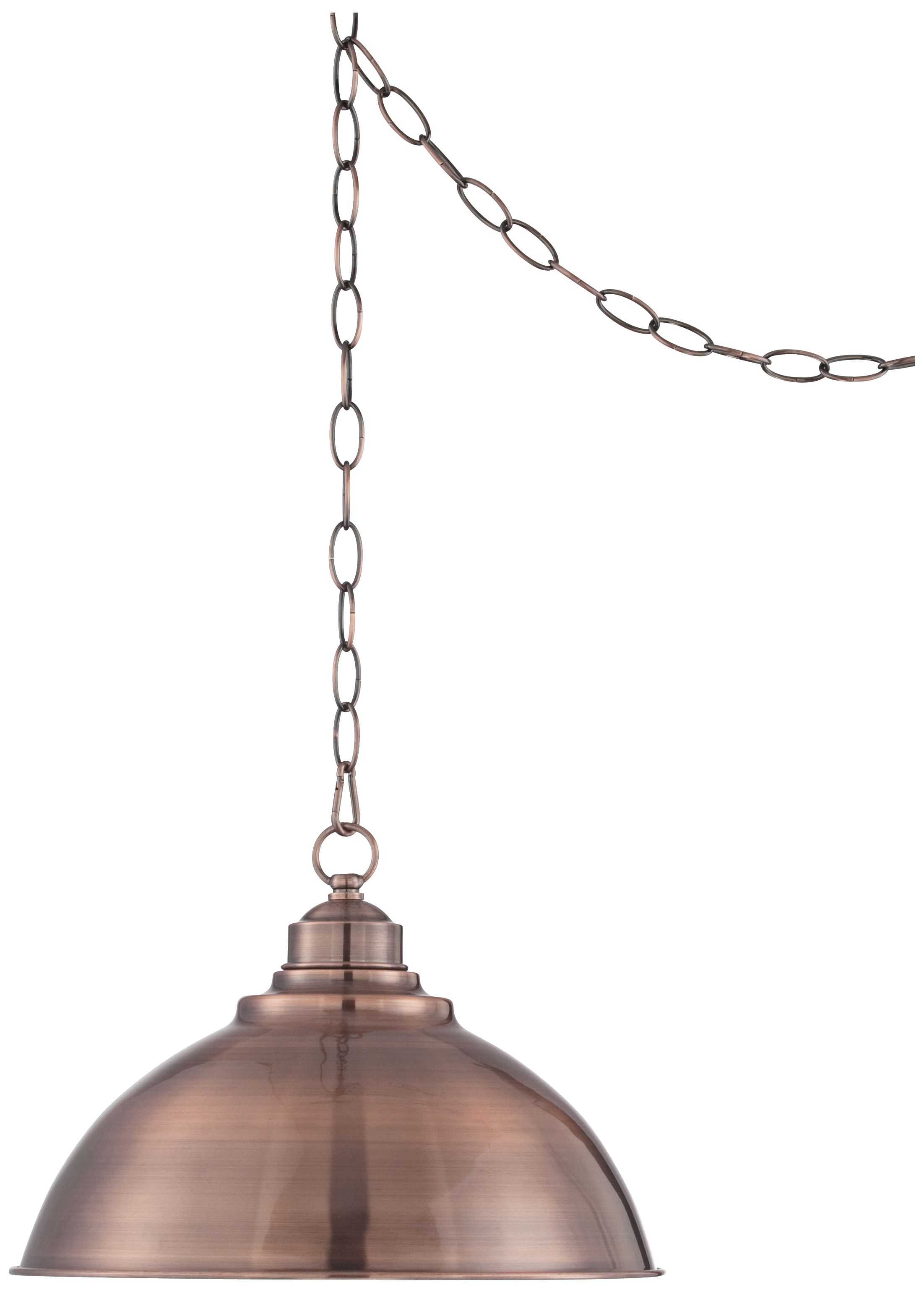 copper swag lamp