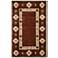 Southwest Burgundy Tribal Wool Area Rug