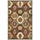 Southwest Multi-Color Brown Tribal Wool Area Rug