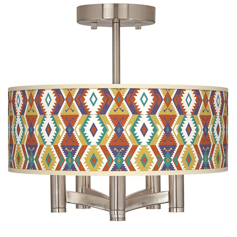 Image 1 Southwest Ava 5-Light Nickel Ceiling Light