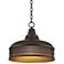 Southwest Bay Benson 15" Wide Bronze Pendant Light