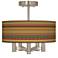 Southwest Desert Ava 5-Light Nickel Ceiling Light