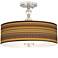 Southwest Desert Giclee 16" Wide Semi-Flush Ceiling Light