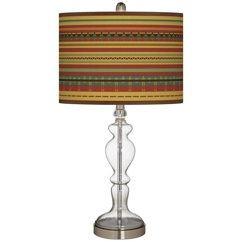 Image 1 Southwest Desert Giclee Apothecary Clear Glass Table Lamp