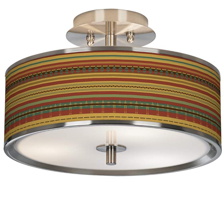 Image 1 Southwest Desert Giclee Glow 14" Wide Ceiling Light