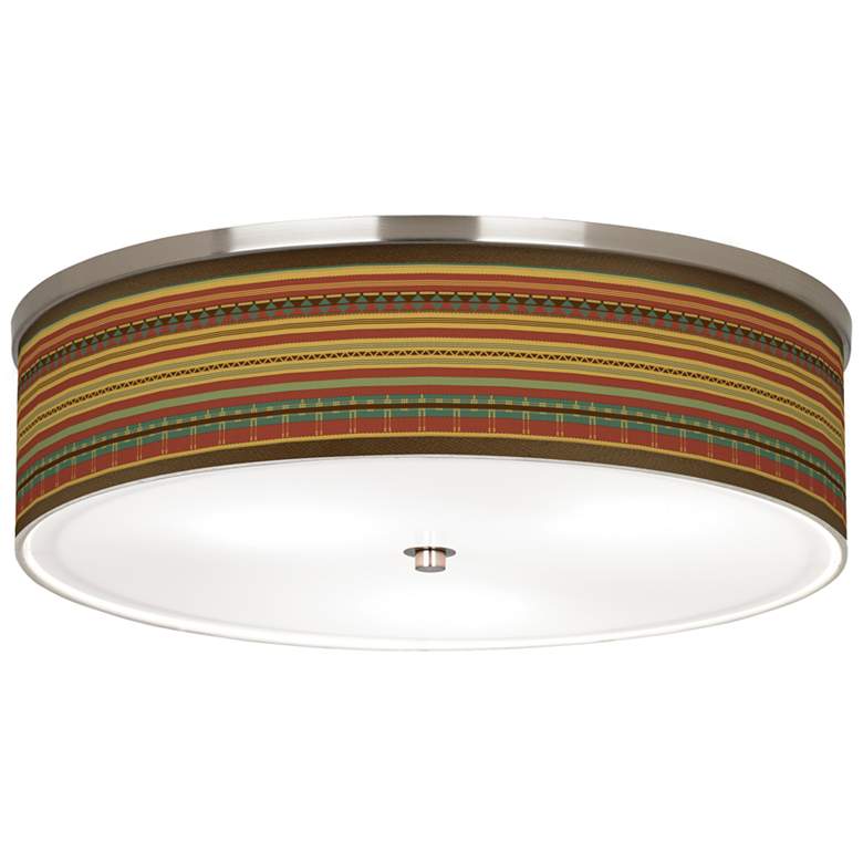 Image 1 Southwest Desert Giclee Nickel 20 1/4" Wide Ceiling Light