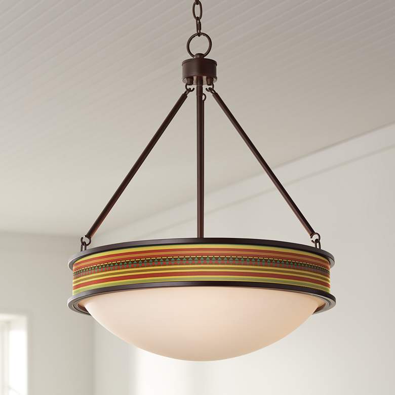 Image 1 Southwest Desert Lamont Bronze Pendant Light