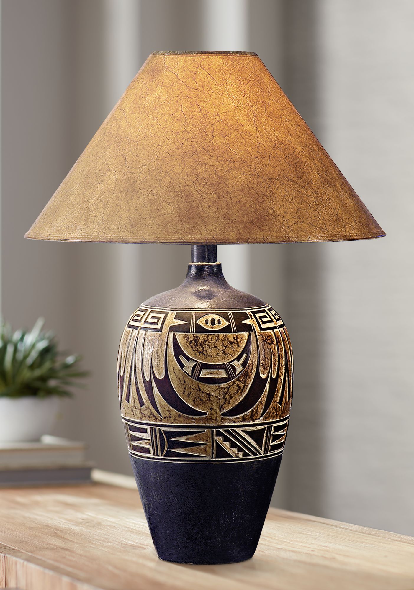 Southwestern store table lamps