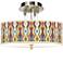 Southwest Giclee 14" Wide Ceiling Light