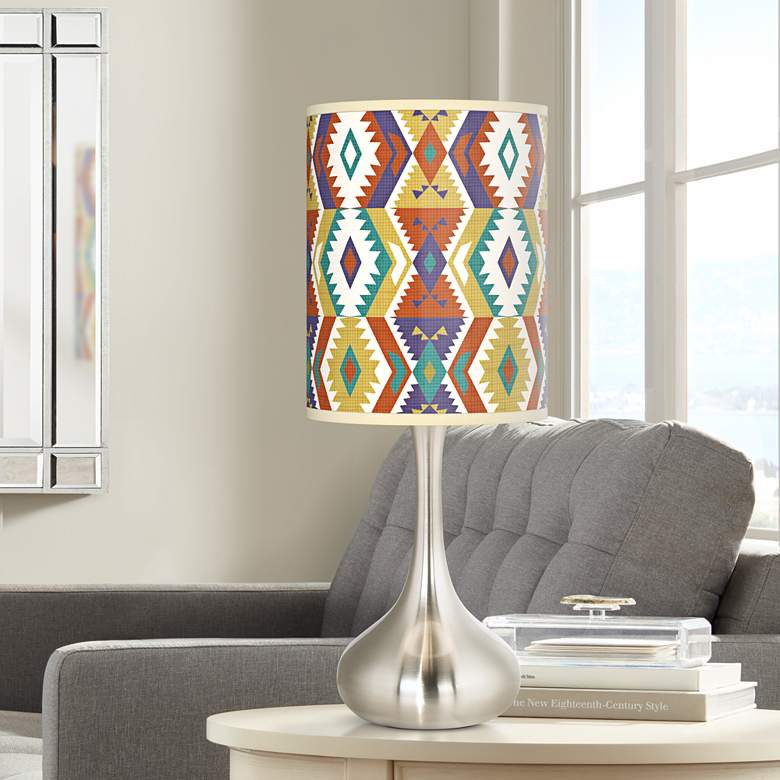 Image 1 Southwest Giclee Droplet Table Lamp