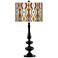 Southwest Giclee Paley Black Table Lamp