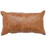 Southwest Leather 26" x 14" Throw Pillow in scene
