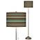 Southwest Shore Brushed Nickel Pull Chain Floor Lamp